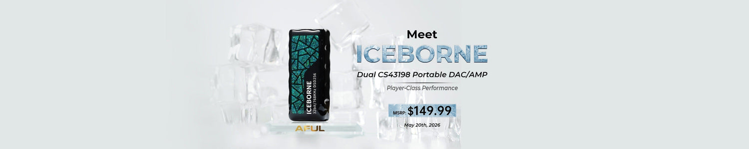 AFUL ICEBORNE Portable DAC/AMP Available Now: World's First Portable DAC with Fully Handcrafted Resin Chasis