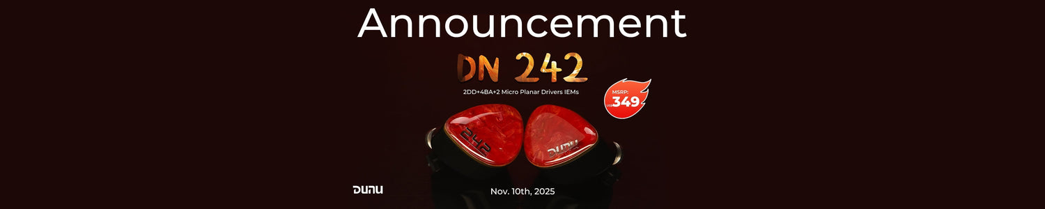 DUNU Launches DN242 2DD+4BA+2Planar Driver Tribrid IEMs