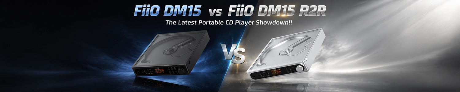 FiiO DM15 vs FiiO DM15 R2R: The Latest Portable CD Player Showdown!!