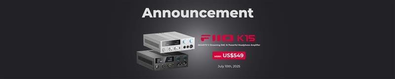 FiiO Launches K15: All-in-One Streamer, DAC, and Headphone Amp with Du
