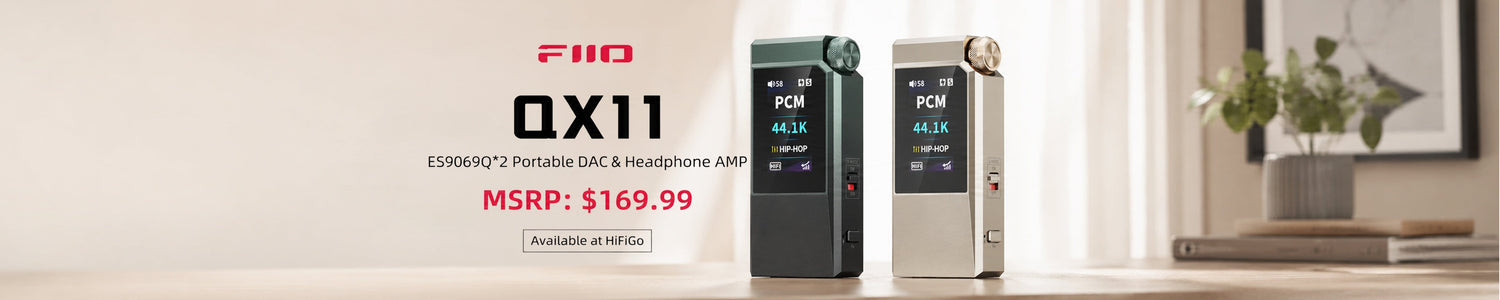 FiiO Presents QX11 Dual ES9069Q Portable USB DAC/AMP with Auto EQ Support