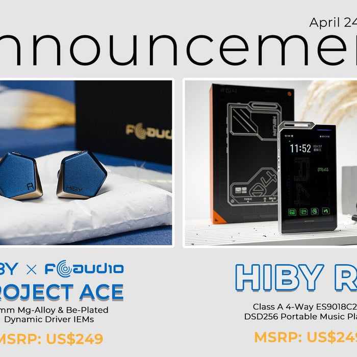 HiBy Launches R4 Android Music Player and Project Ace 12mm Single Dynamic Driver IEMs