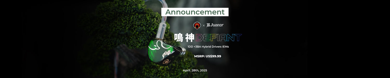 Juzear x Z Reviews Introduces Defiant 1DD+3BA Hybrid IEMs