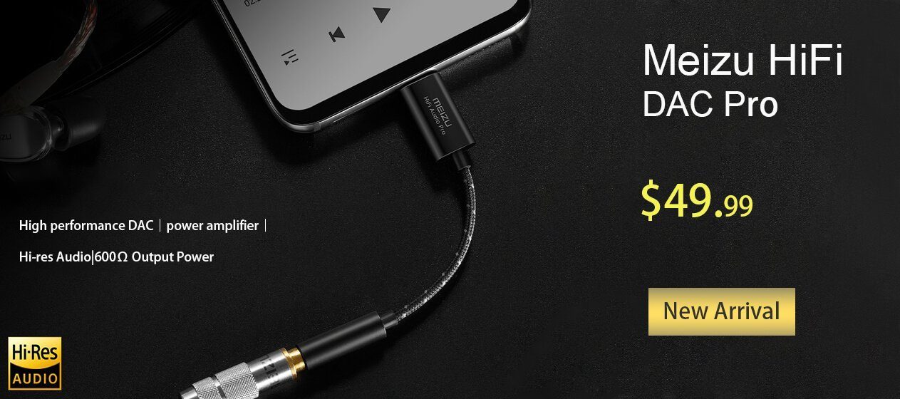 Meizu HiFi Audio Pro type-c to 3.5mm DAC decoding Headphone Amplifier Adapter Launched Today