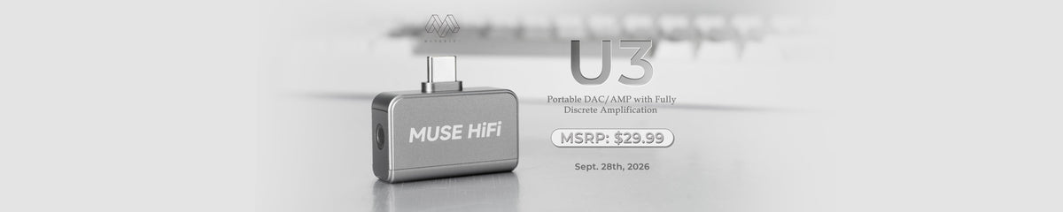 Muse HiFi Presents U3: Ultra-Compact DAC/AMP with Desktop-Grade Fully-Discrete Architecture!!