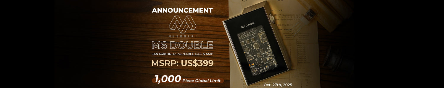 MuseHiFI Introduces M6 Double JAN6418 Tube Portable DAC/AMP