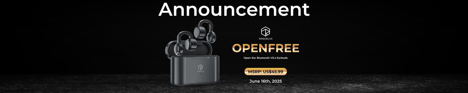 ROSESELSA OpenFree Open-Ear Bluetooth V5.4 Earbuds