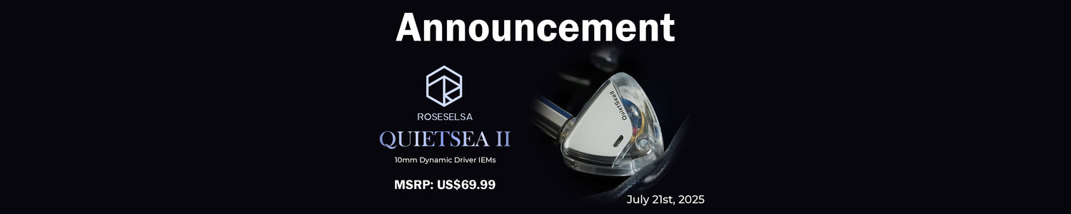 ROSESELSA Releases Quiet Sea 2 Brand New Single Dynamic Driver IEMs
