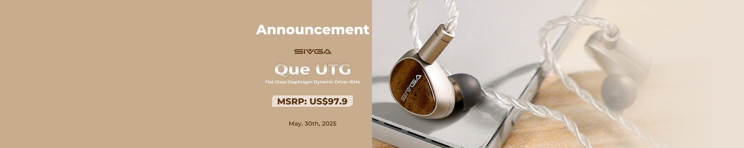 Sivga Announces Que UTG: World's First Ultra-Thin Glass Diaphragm IEMs
