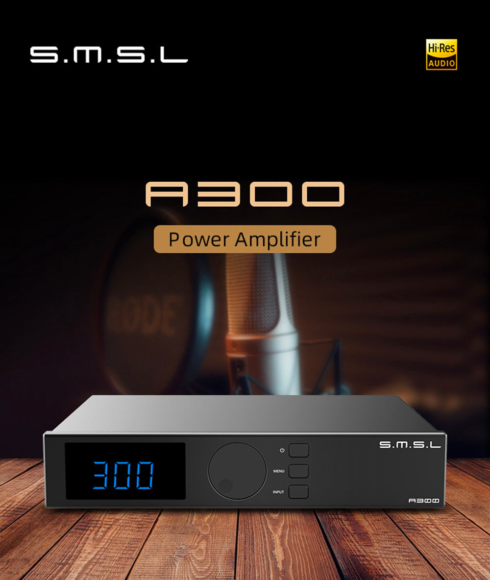 SMSL Launches A300: High-Power Digital Amplifier For Desktop Stereo Setup