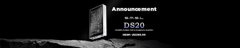 SMSL Launches DS20 Quad-DAC Portable DAC/AMP