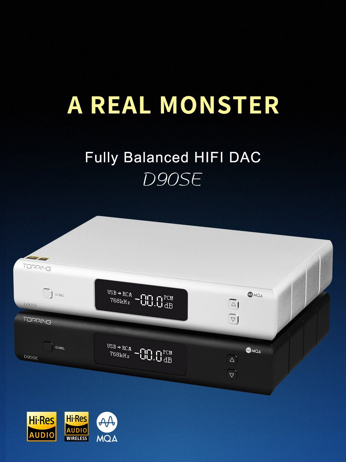 Topping D90SE Flagship ES9038Pro MQA Balanced DAC Launched