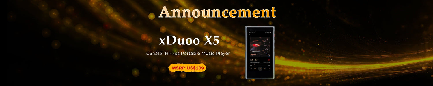xDuoo Introduces X5 Portable High-Res 32-Bit Audio Player