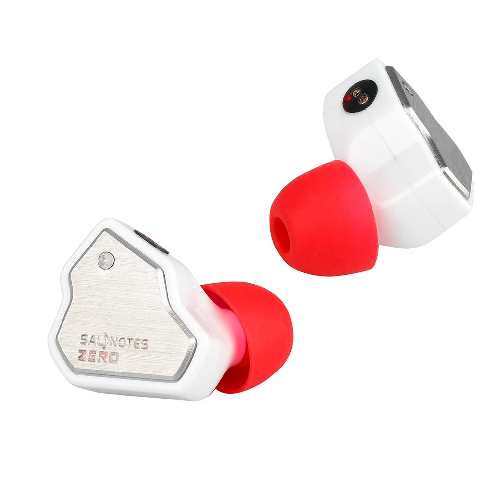 7Hz Salnotes Zero HiFi 10mm Dynamic Driver In-Ear Earphone HiFiGo White no Mic