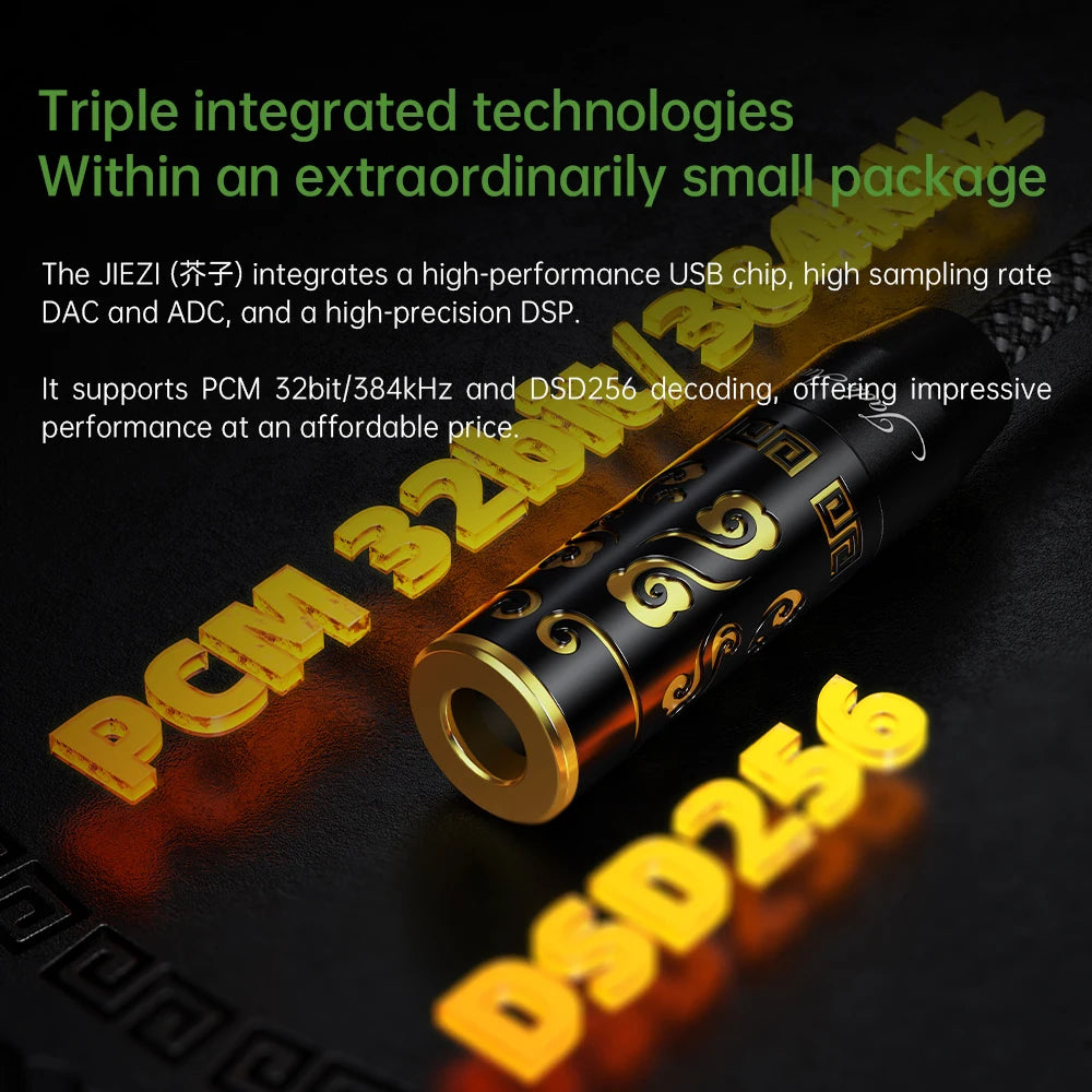 FiiO JIEZI USB Type C to 3.5mm DAC & Headphone Amplifier