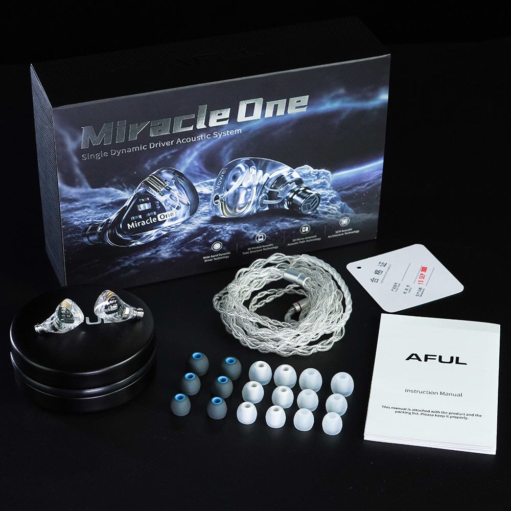 AFUL MiracleOne 6mm LSR Diaphragm Dynamic Driver IEMs HiFiGo