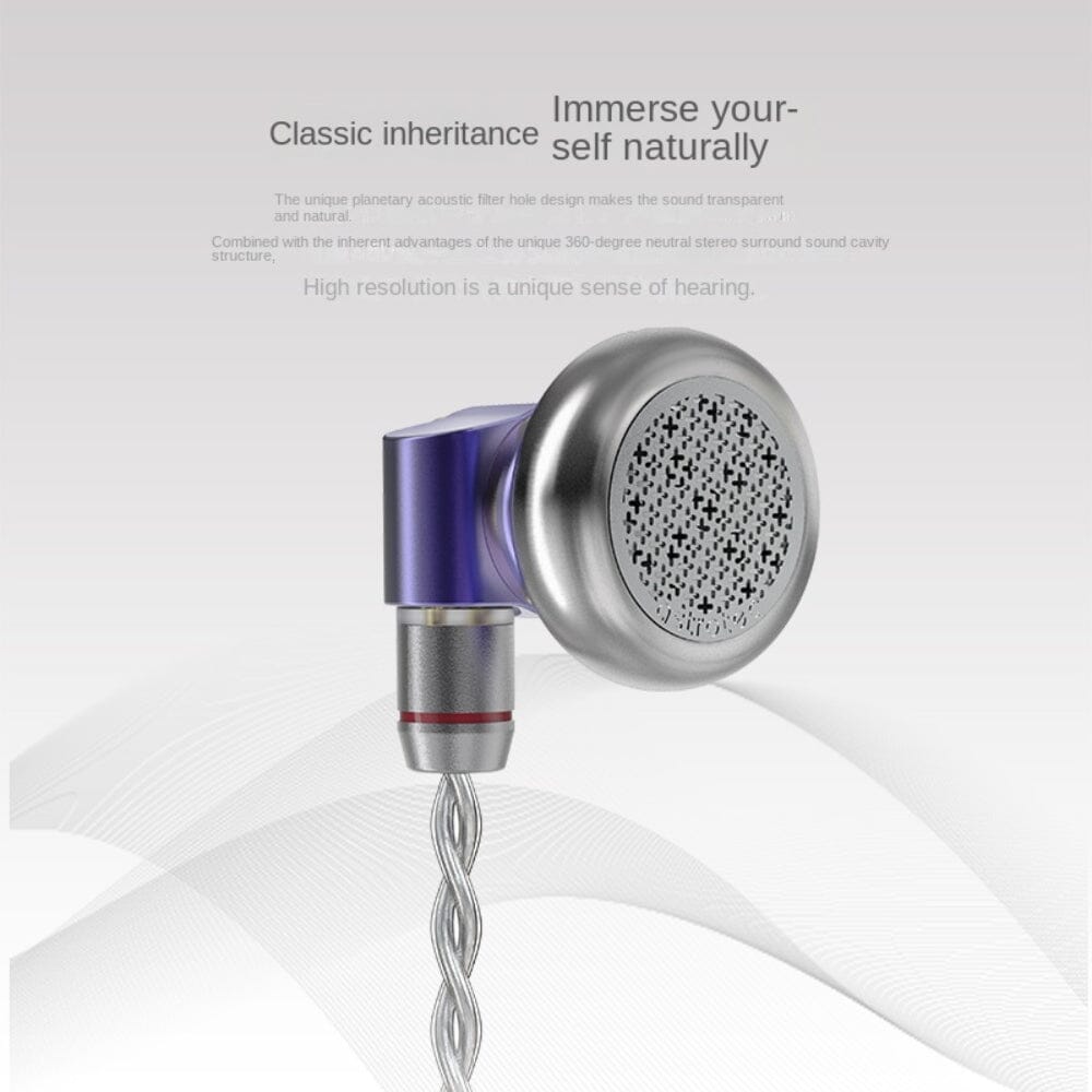 Astrotec Lyra Clover/Lyra Clover Limited Flagship Flat Headset Hifi Wired Earphones HiFiGo