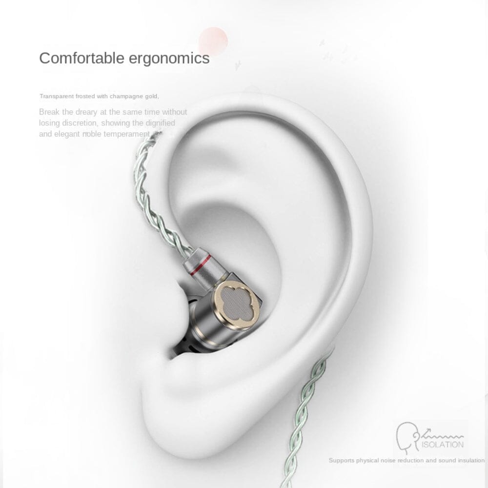 Astrotec Lyra Clover/Lyra Clover Limited Flagship Flat Headset Hifi Wired Earphones HiFiGo