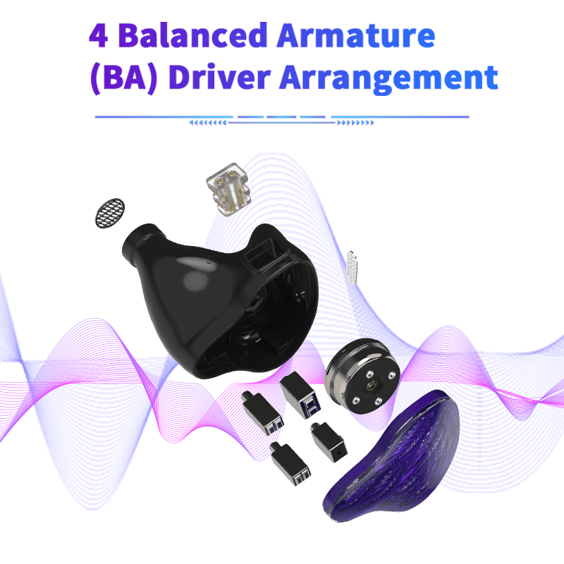 BGVP Feather 1 DD +4 BA Hybrid Drivers IEM HiFiGo