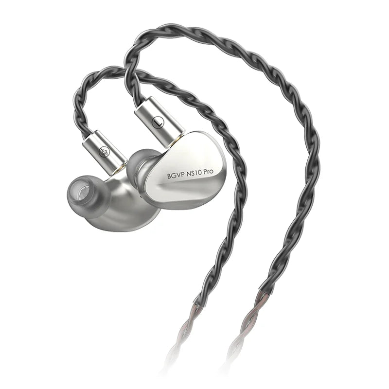 BGVP NS10 Pro 8BA+2DD Hybrid Driver In Ear Monitor HiFiGo NS10-Silver