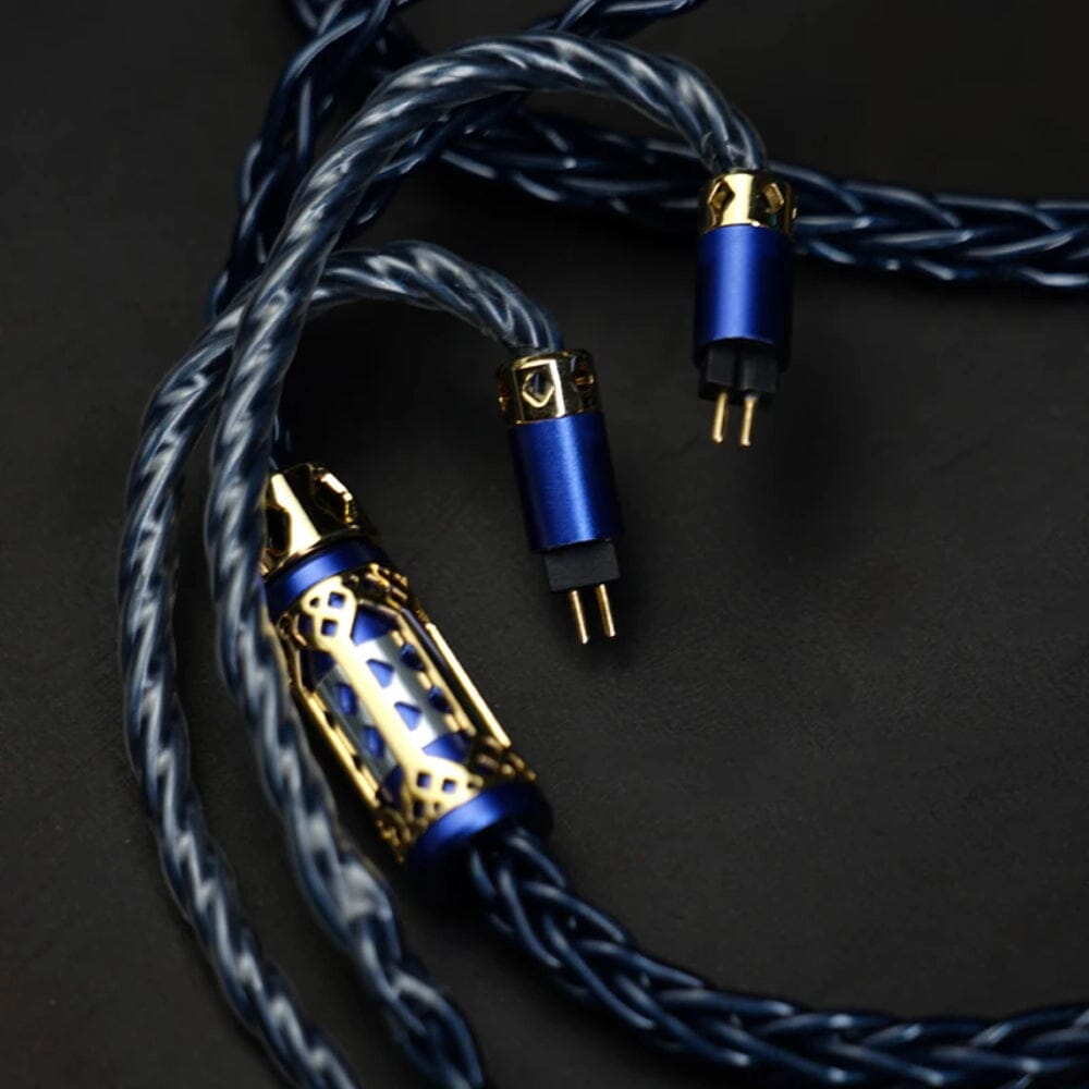 BGVP Temple Single Crystal Copper + Single Crystal Silver Earphone Cable BGVP