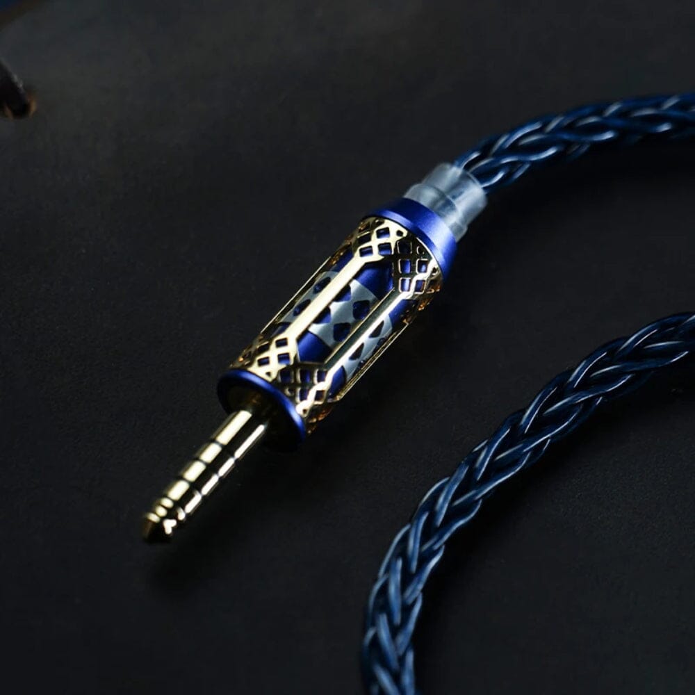 BGVP Temple Single Crystal Copper + Single Crystal Silver Earphone Cable BGVP