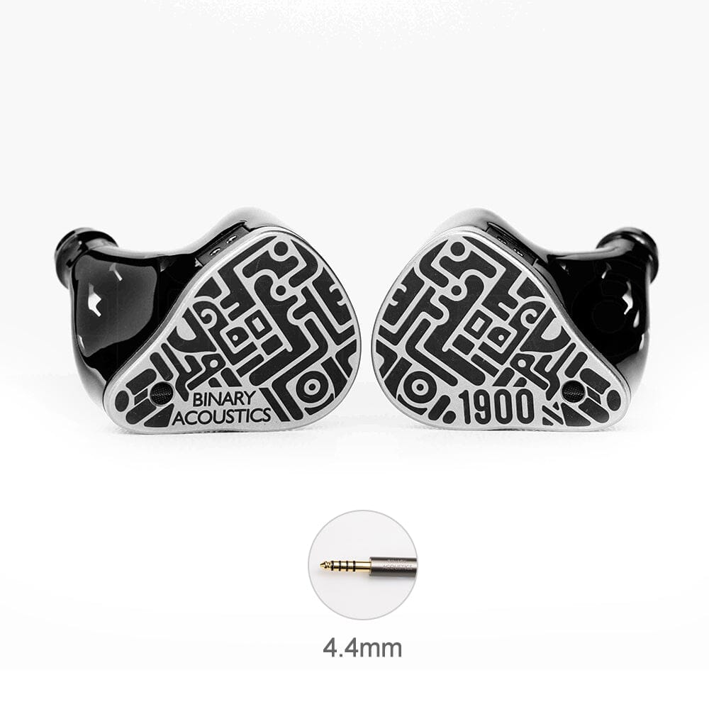 Binary 1900 10mm DD + 6mm Passive Diaphragm + 4BA Hybrid IEMs Binary 1900 4.4mm