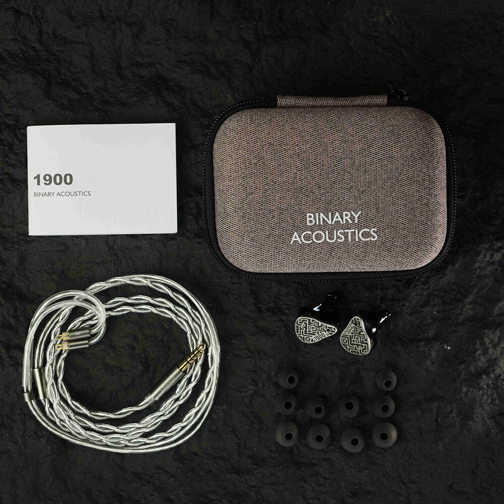 Binary 1900 10mm DD + 6mm Passive Diaphragm + 4BA Hybrid IEMs Binary
