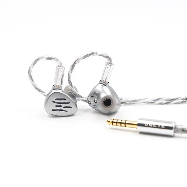 BQEYZ Weather Series WIND Bone Conduction Hybrid Dynamic Driver In-Ear Monitor HiFiGo Wind - Silver 4.4mm