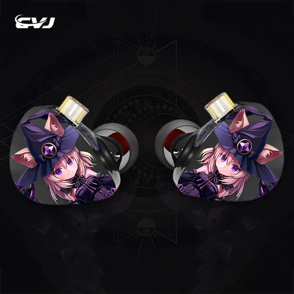 CVJ Night Elf 6mm+10mm Dual Dynamic+8mm Dynamic DLC IEMS HiFiGo