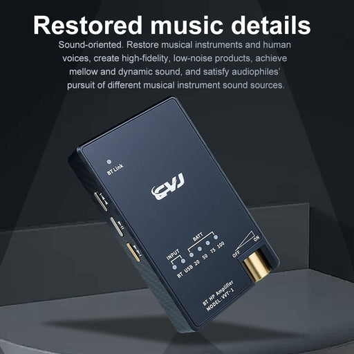 CVJ VVT-1 Dual ES9039Q2M Portable Bluetooth 5.3 Decoding Headphone Amplifier HiFiGo 