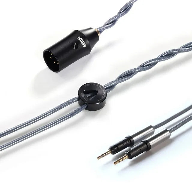 DD ddHiFi BC150BXLR Double Shield Balanced Silver Headphone Upgrade Cable HiFiGo Audio-Technica 2.5mm 145cm