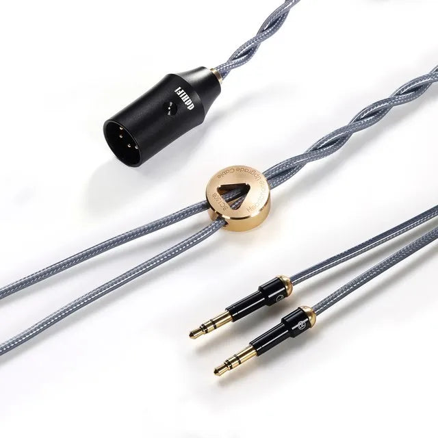 DD ddHiFi BC150BXLR Double Shield Balanced Silver Headphone Upgrade Cable HiFiGo Longer 3.5mm 145cm