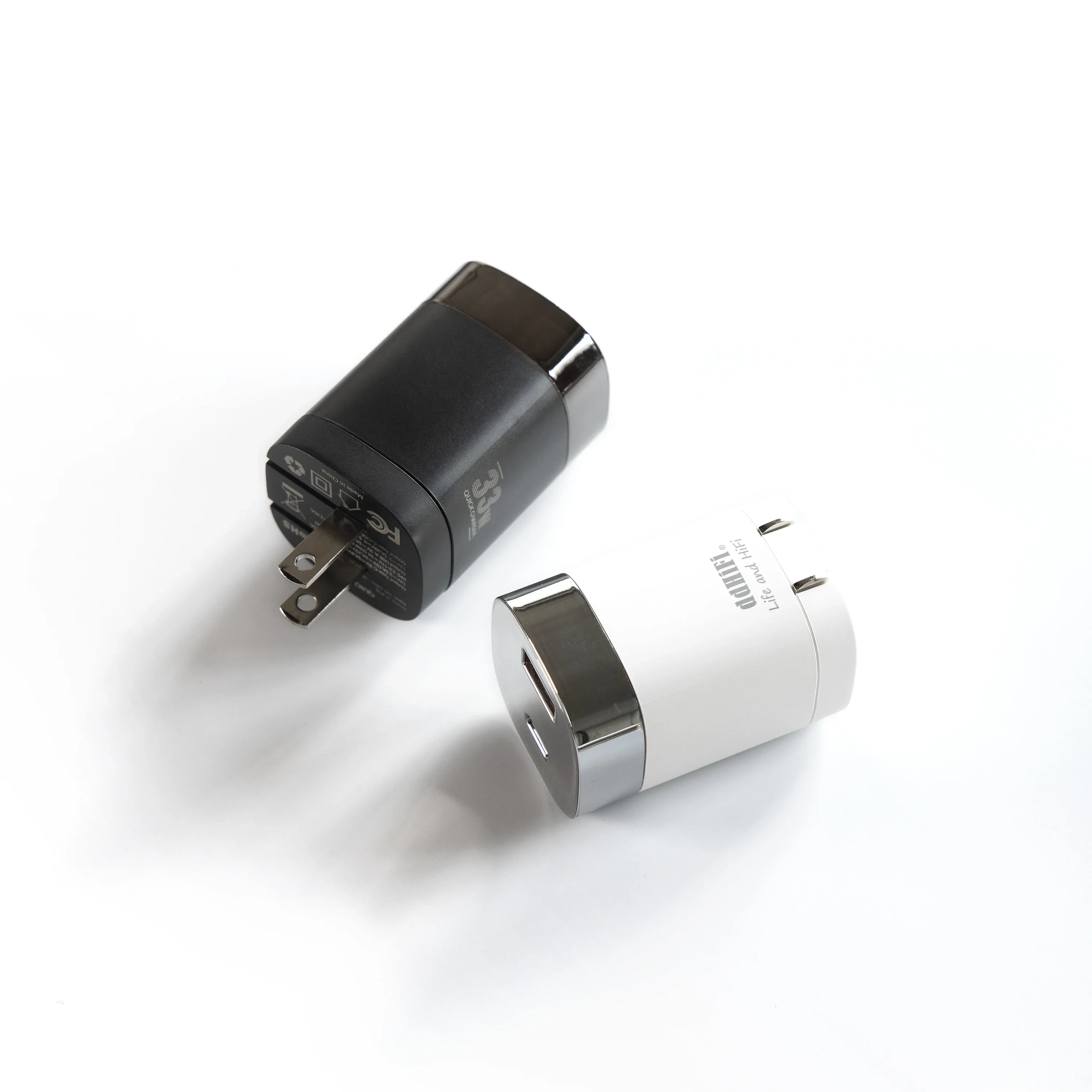 DD ddHiFi JT-P18 Fast-Charging Travel Charger Head Dual Ports USB-C USB-A Supports US Standard Only HiFiGo