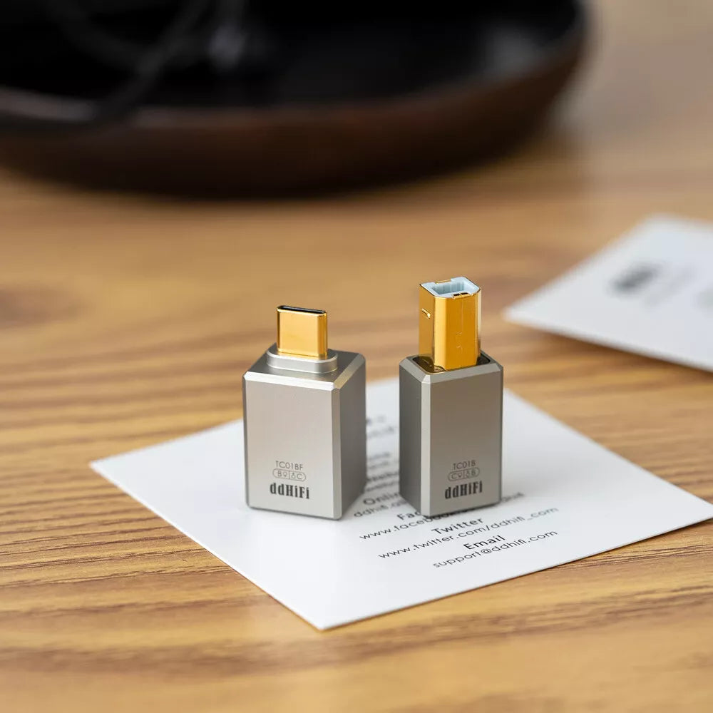 DD ddHiFi TC01BF/TC01B HiFi Quality USB-B to USB-C Decoder Adapter Converter HiFiGo