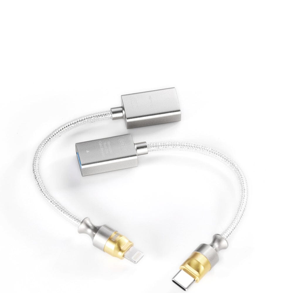DD ddHiFi TC07F/MFi07F USB-A to USB-C / USB-A to Lightning 2.0 OTG Adapter Cable HiFiGo