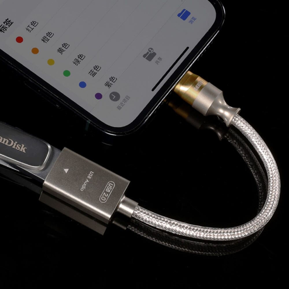 DD ddHiFi TC07F/MFi07F USB-A to USB-C / USB-A to Lightning 2.0 OTG Adapter Cable HiFiGo