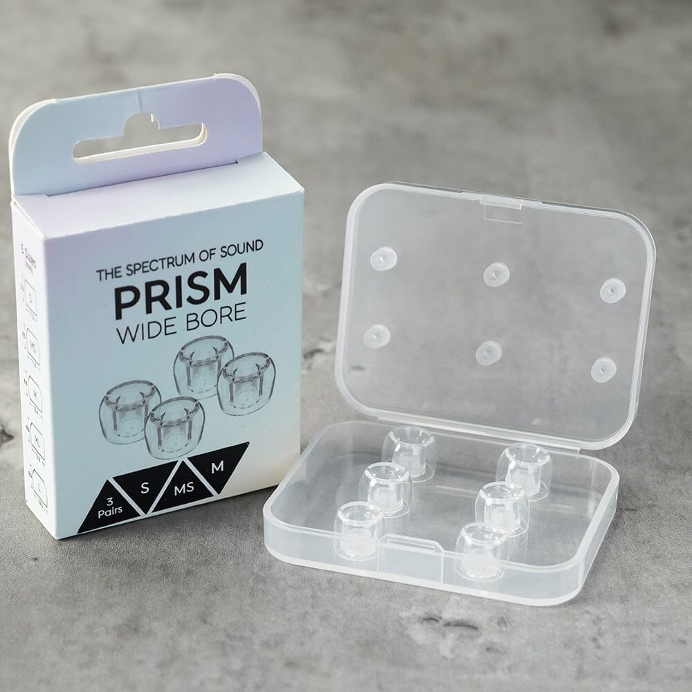 Divinus Prism Wide Bore LSR Eartips For 4-6mm Nozzle HiFiGo