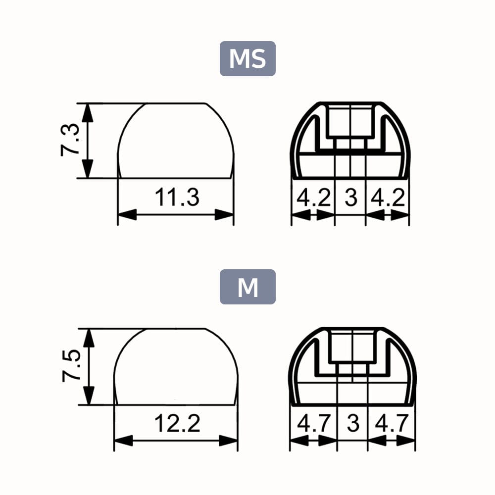 Divinus Velvet APP Eartips For 3mm-5mm Nozzle HiFiGo