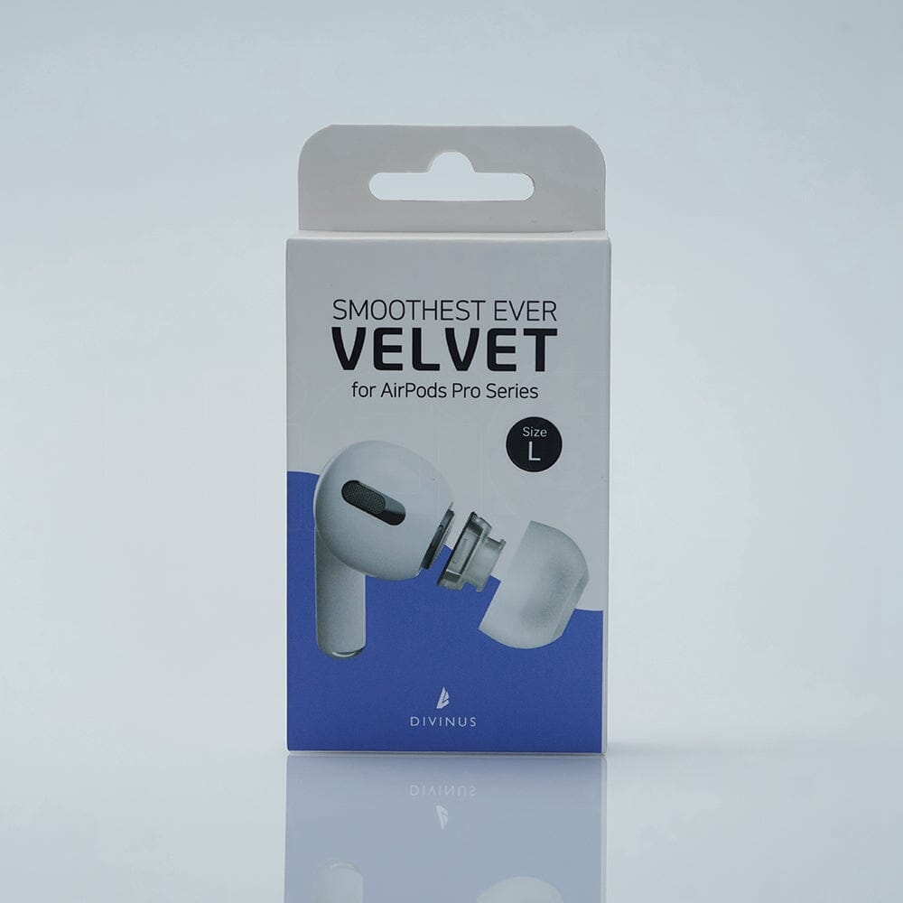 Divinus Velvet Eartips For AirPods Pro Series-APP For 3mm-5mm Nozzle HiFiGo Velvet APP-L(3 Pairs)