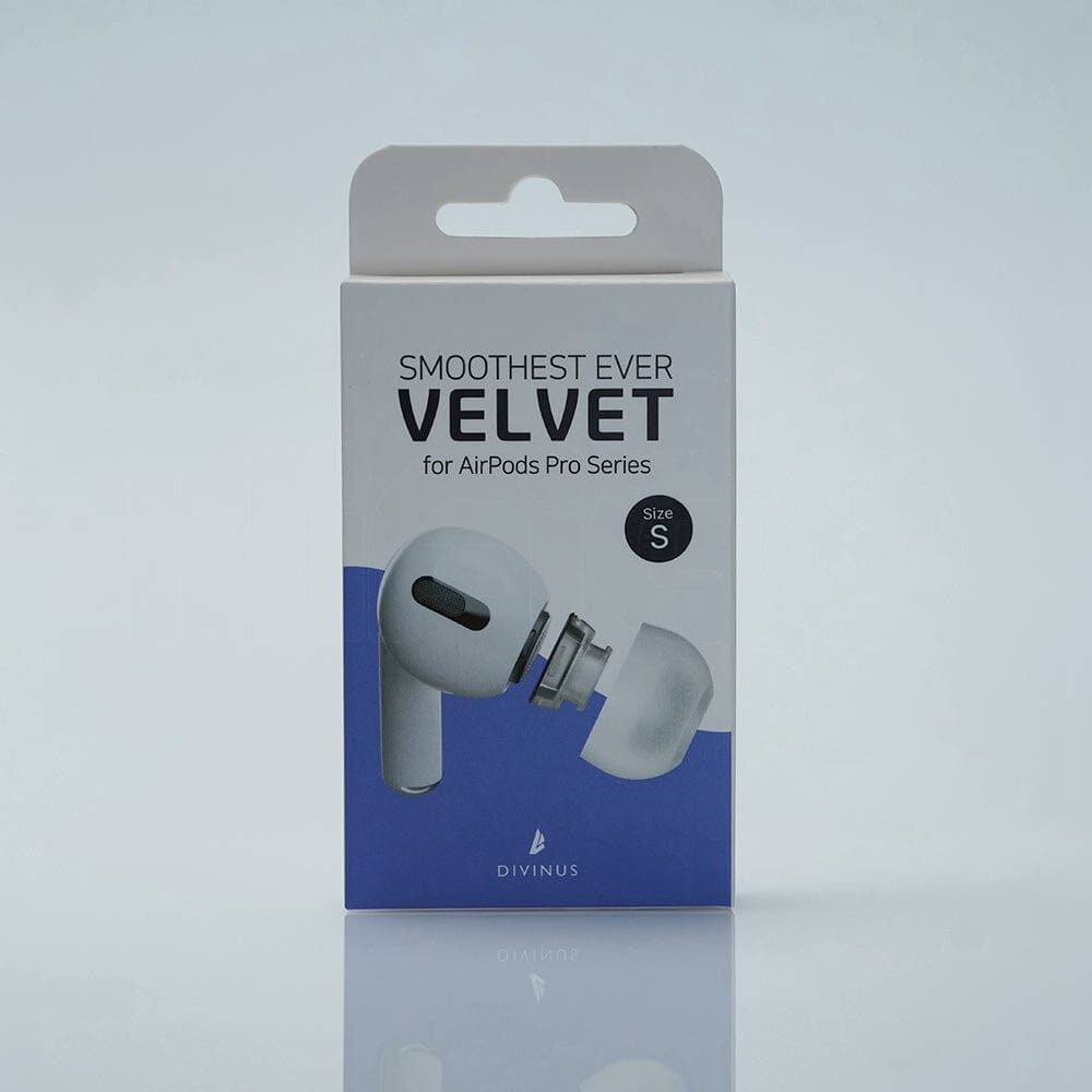Divinus Velvet Eartips For AirPods Pro Series-APP For 3mm-5mm Nozzle HiFiGo Velvet APP-S(3 Pairs)