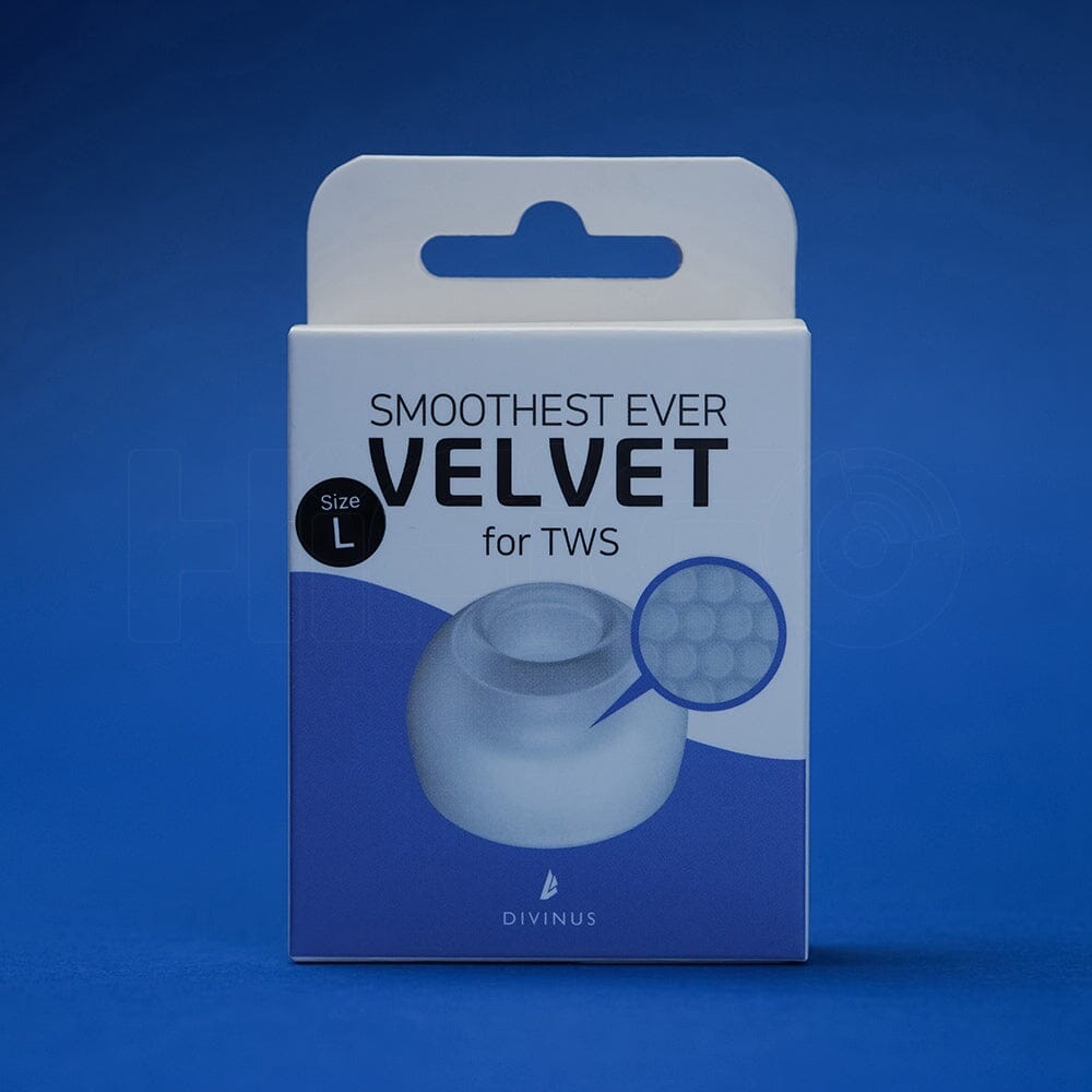 Divinus Velvet Eartips For TWS For 3mm-5mm Nozzle HiFiGo Velvet TWS-L(3 Pairs)