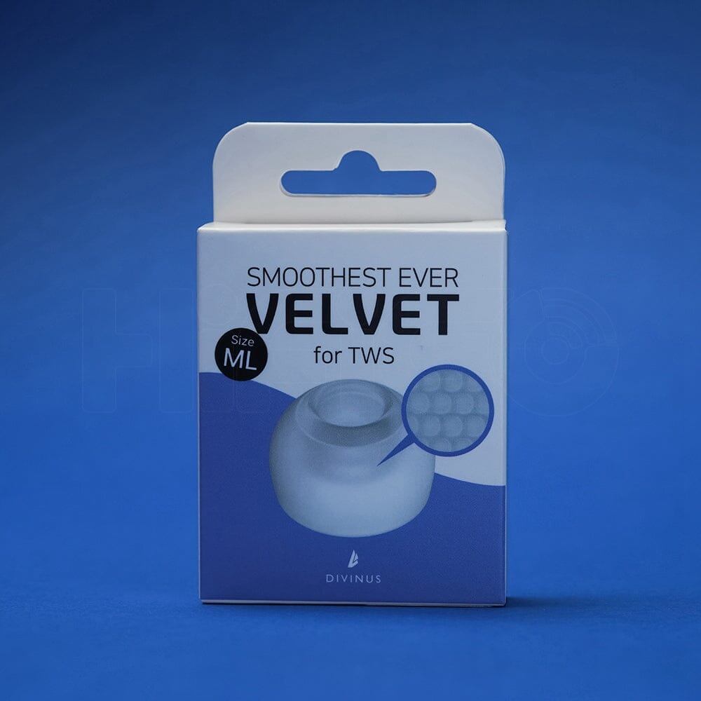 Divinus Velvet Eartips For TWS For 3mm-5mm Nozzle HiFiGo Velvet TWS-ML(3 Pairs)