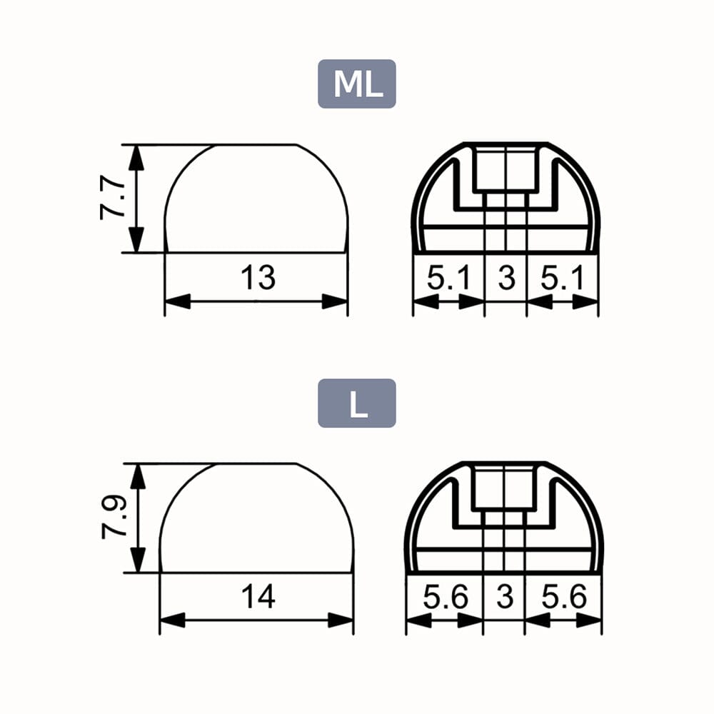 Divinus Velvet TWS Eartips For 3mm-5mm Nozzle HiFiGo