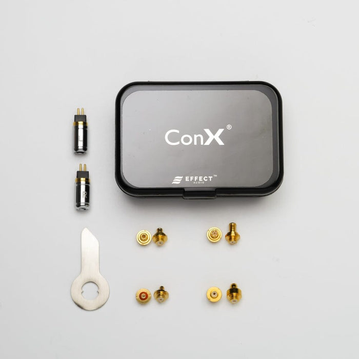 Effect Audio ConX / Con X Basic Set & Full Set Connectors-2Pin(0.78mm) /MMCX /IPX /A2DC /Ear Connector Earphone Cable HiFiGo ConX Full Set: 2Pin+MMCX+IPX+A2DC+Ear Connector 