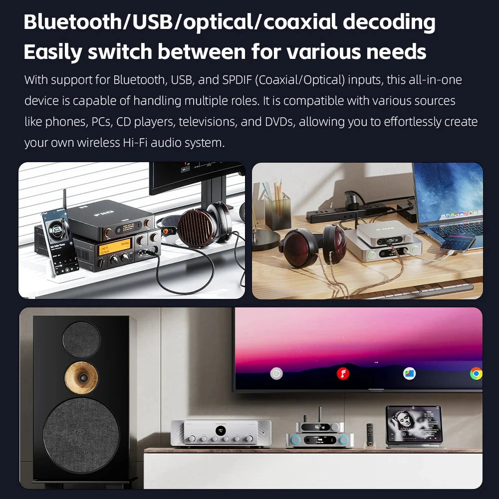 FiiO BR15 R2R High-Resolution Bluetooth 6.0 Audio Receiver FiiO