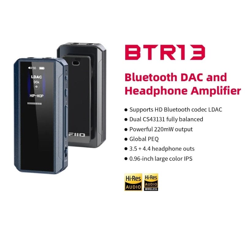 FiiO BTR13 Dual CS43131 Bluetooth 5.1 DAC & Headphone AMP HiFiGo