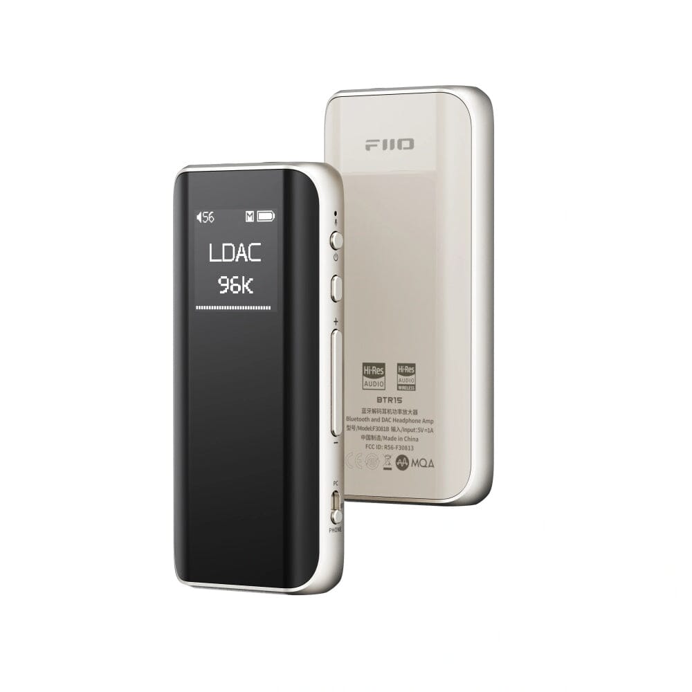 FiiO BTR15 Bluetooth 5.1 Daul ES9219MQ DAC Chip DSD256 Headphone Amplifier FiiO BTR15 Gold