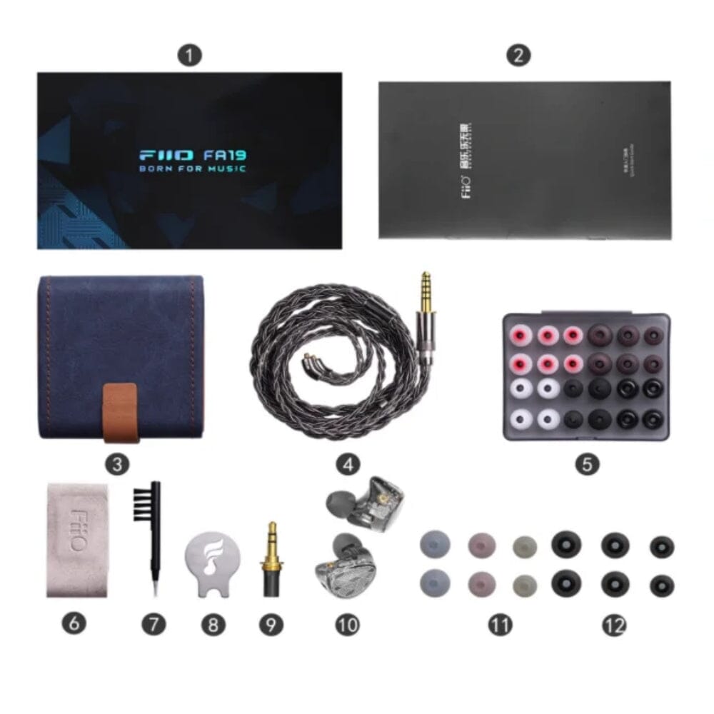 FiiO FA19 10 Knowles BA Driver In-Ear Earphones HiFiGo