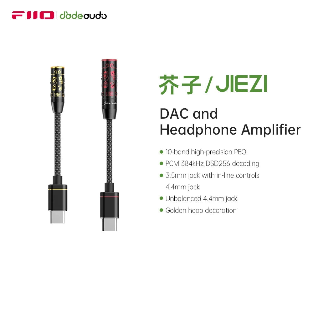 FiiO JIEZI USB Type C to 3.5mm DAC & Headphone Amplifier FiiO